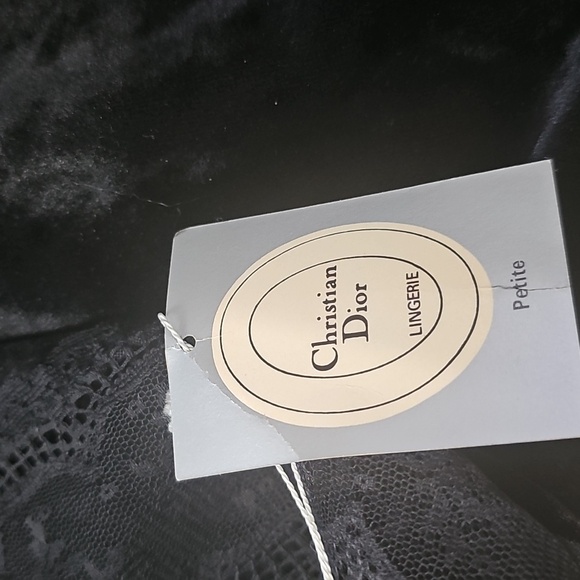 Christian Dior Vintage 80s 90s Lace Trim Robe - Picture 13 of 13